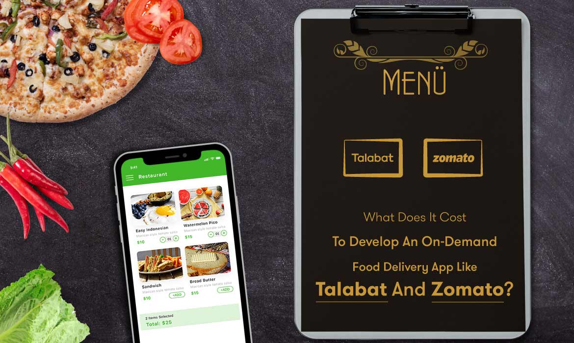 on-demand food delivery app development cost