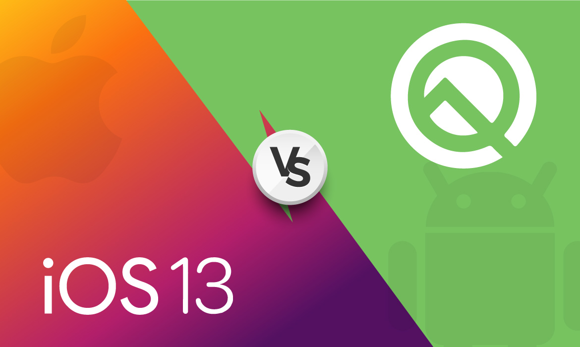 iOS 13 vs Android Q Comparison